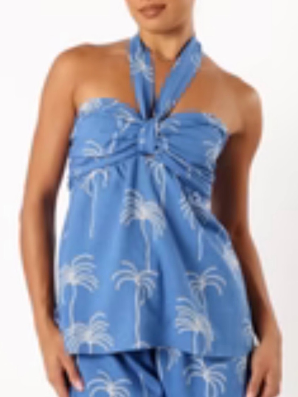 Petal & Pup Amira Blue Palm Print Set